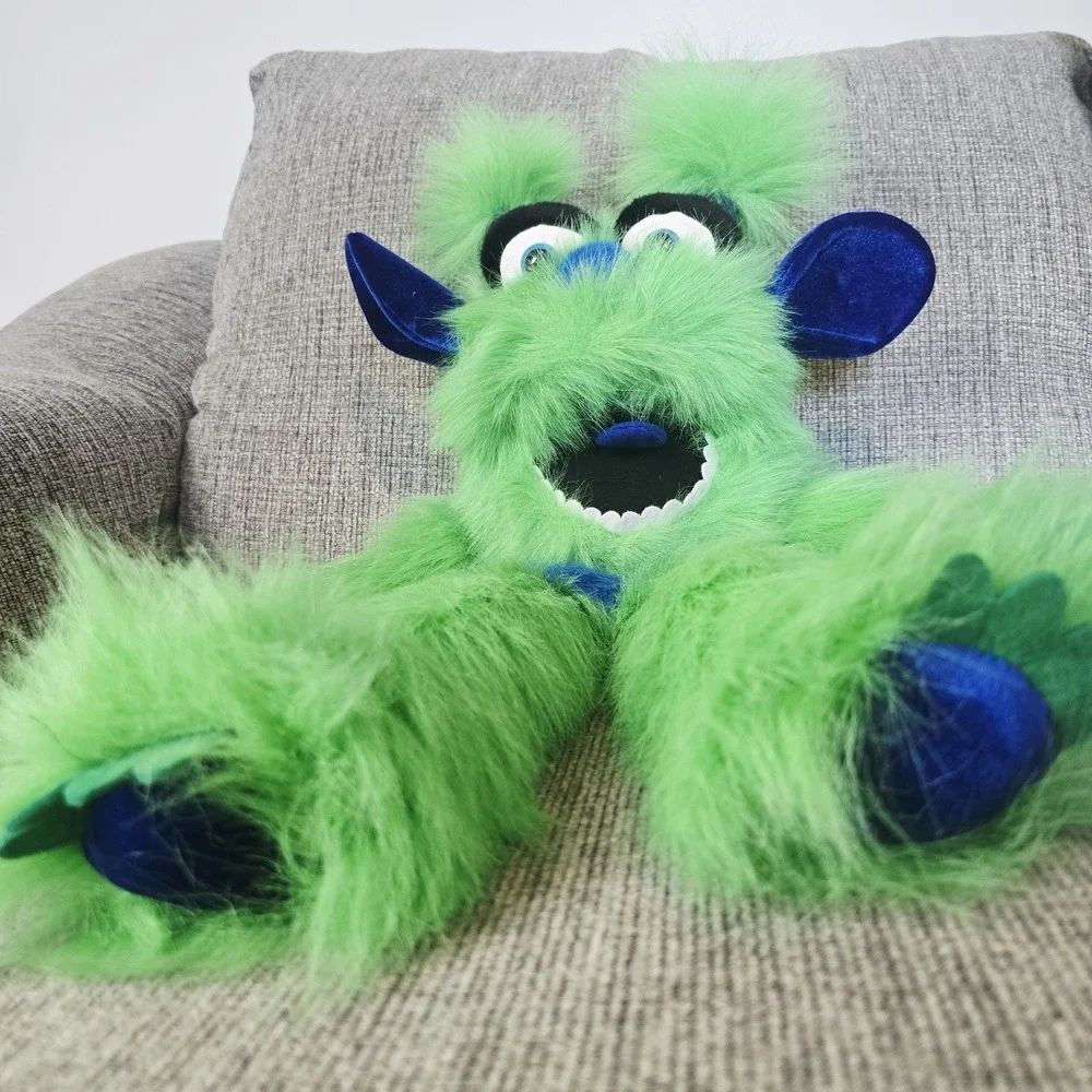 The Puppet Company Puppet Monsters Green/ Blue Monster‎ Hand Puppet.